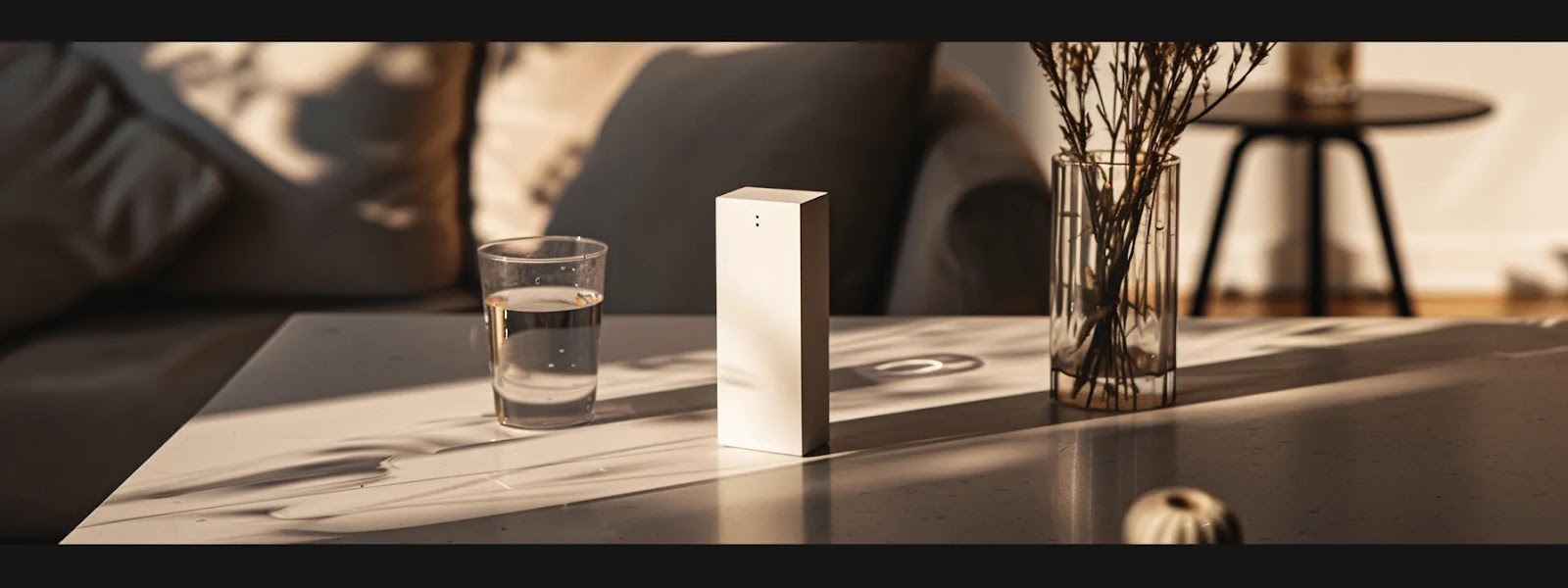 a sleek, minimalist nicotine vape package on a clean, modern table in winnipeg. a sleek, minimalist nicotine vape package on a clean, modern table in winnipeg.